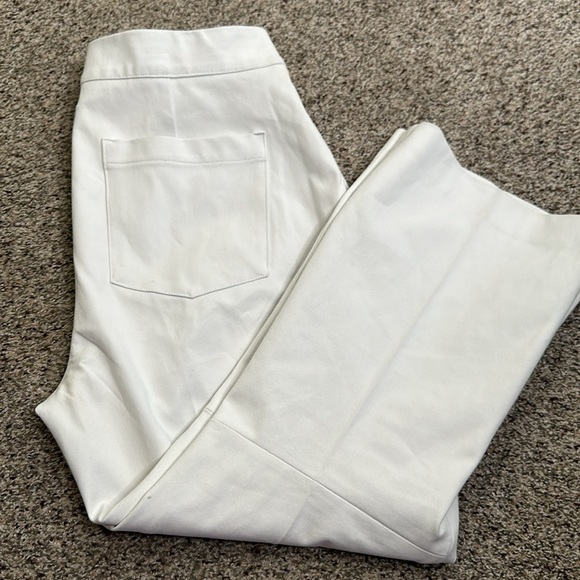 Spanx sliver lining kicks flair pant classic white pull on size large P new - Picture 10 of 10